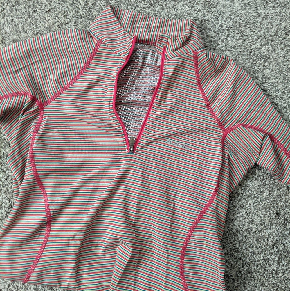 Columbia half zip athletic top Small